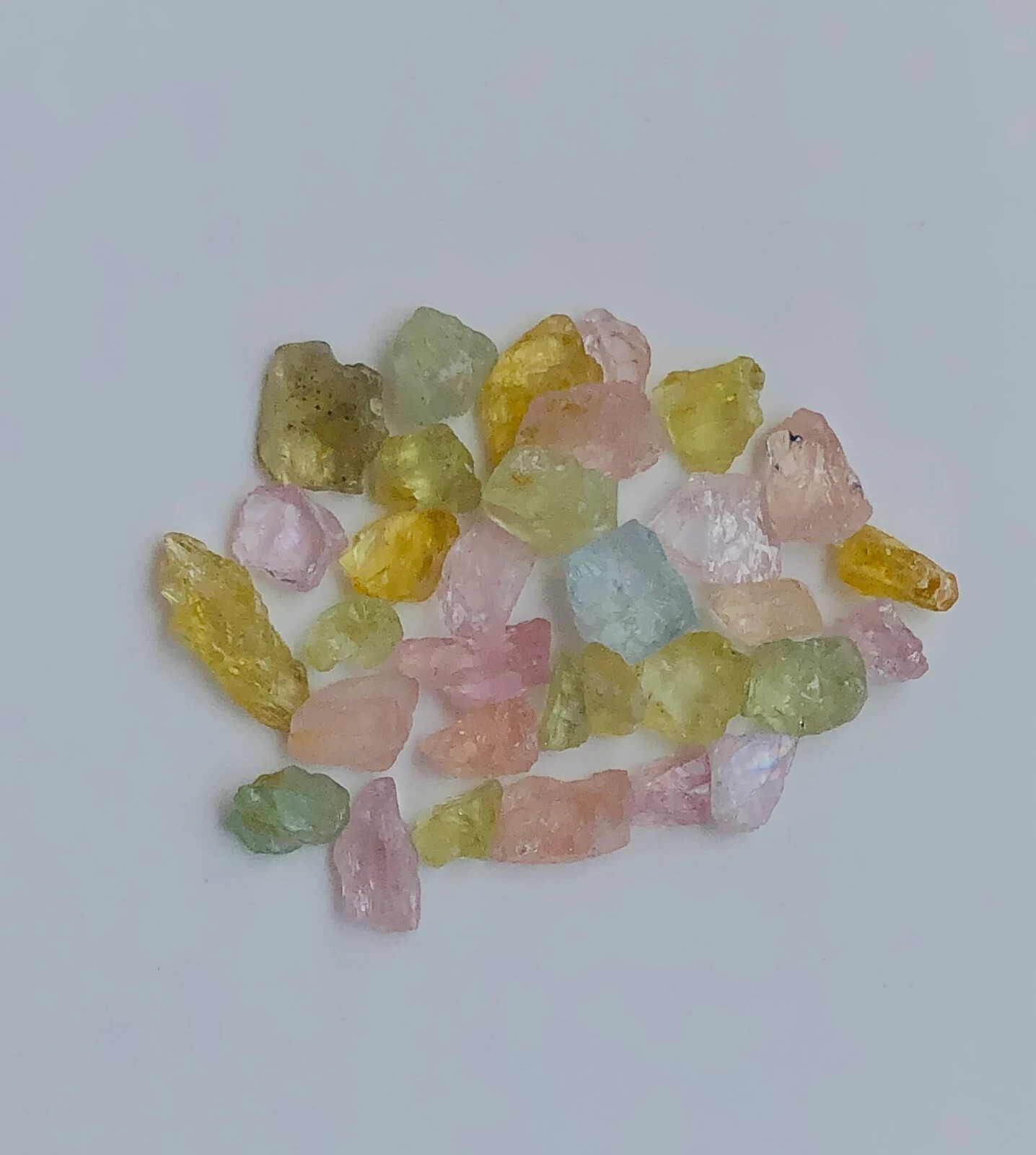 71.30Carats| Natural Raw Crystal Beryl Mix Color Rough Stone Good Quality