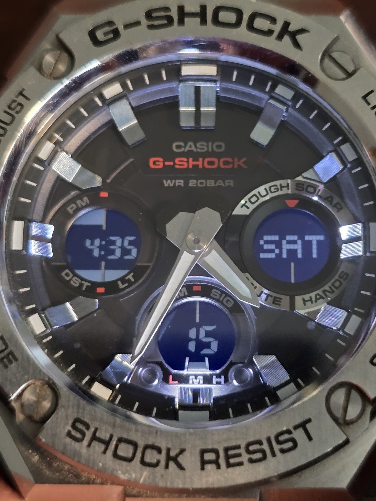 Casio G-Shock G-Steel GST-S110D-1A Tough Solar Stainless Steel Men’s Watch
