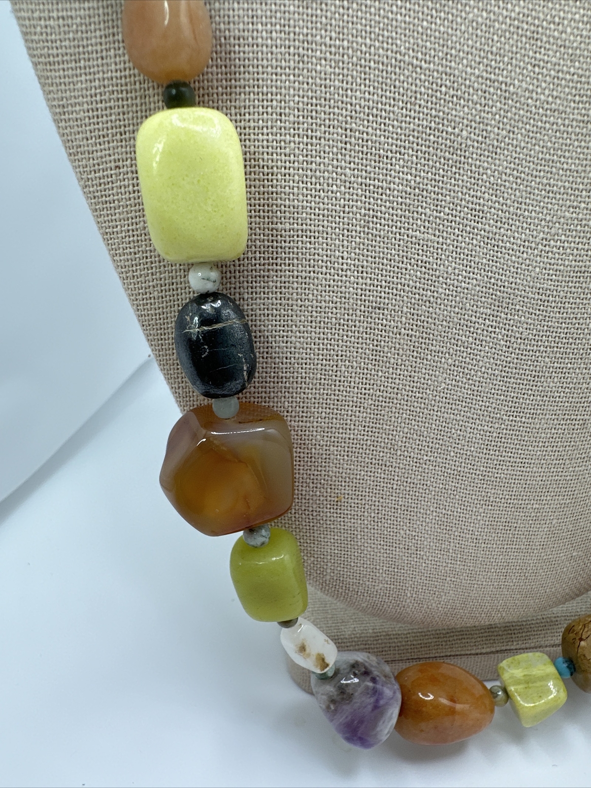 Mine Finds By Jay King Multi Gemstone Necklace & Bracelet Set 925