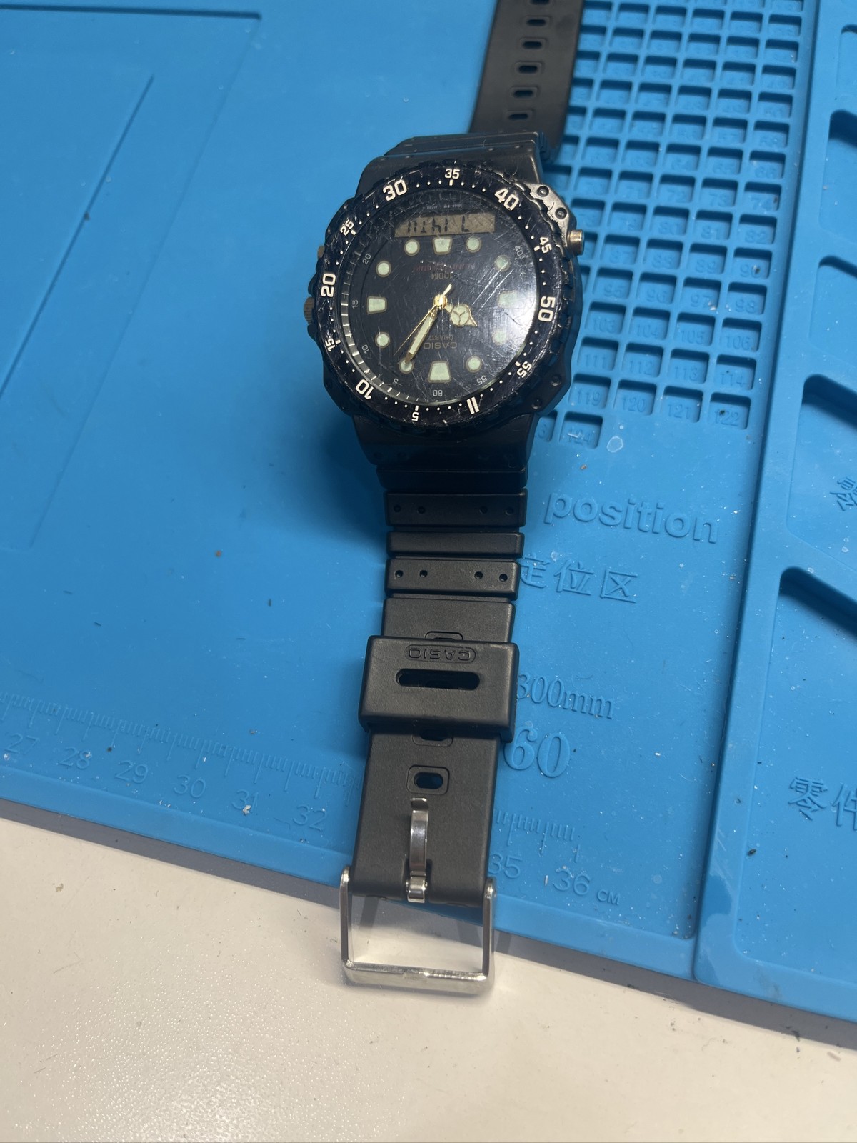Casio AQ-100W 358 Analog Digital Quartz Men’s Diver Watch Japan