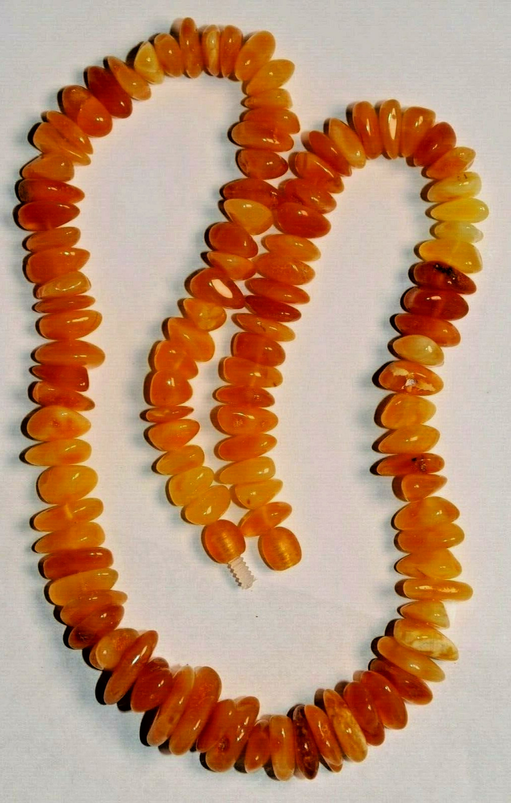 ✅51 cm=34gr RUSSIAN SOVIET BALTIC AMBER BEAD NECKLACE 琥珀 BRACELET STONE PENDANT