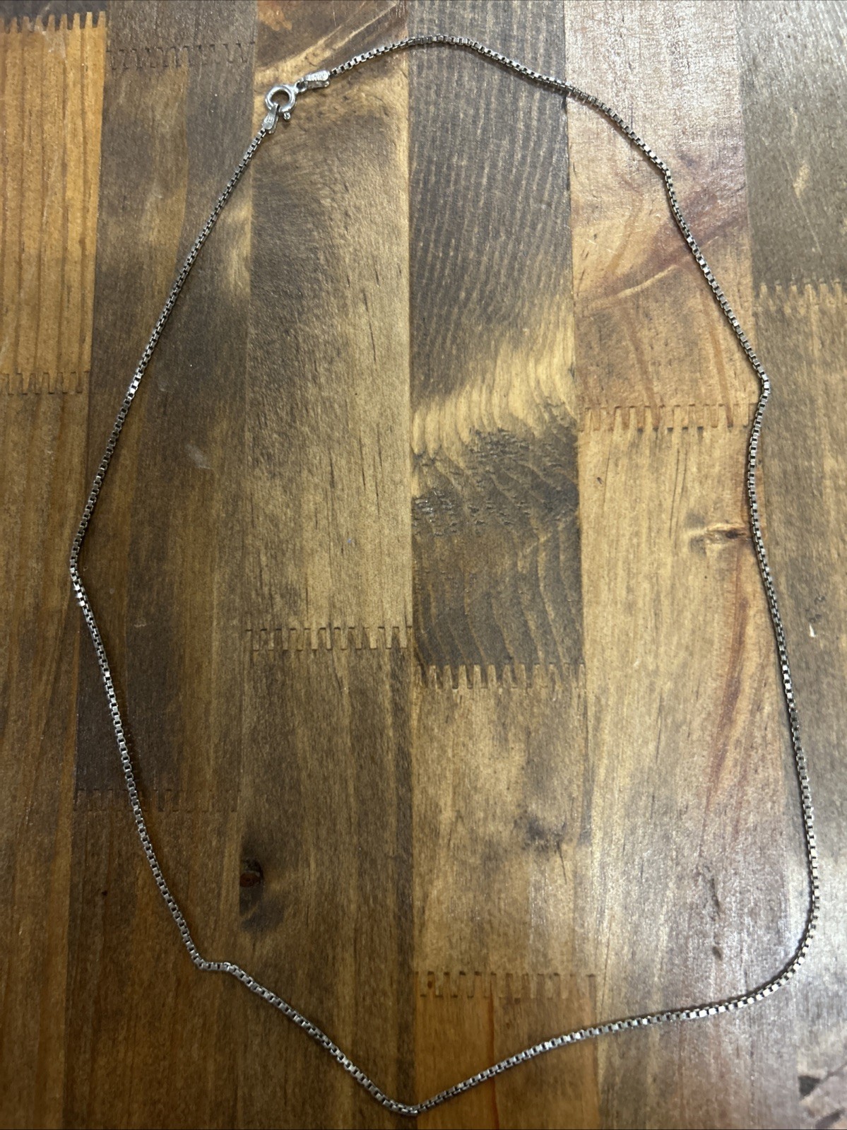 20” Italian Sterling Silver Box Chain 3.97 Grams
