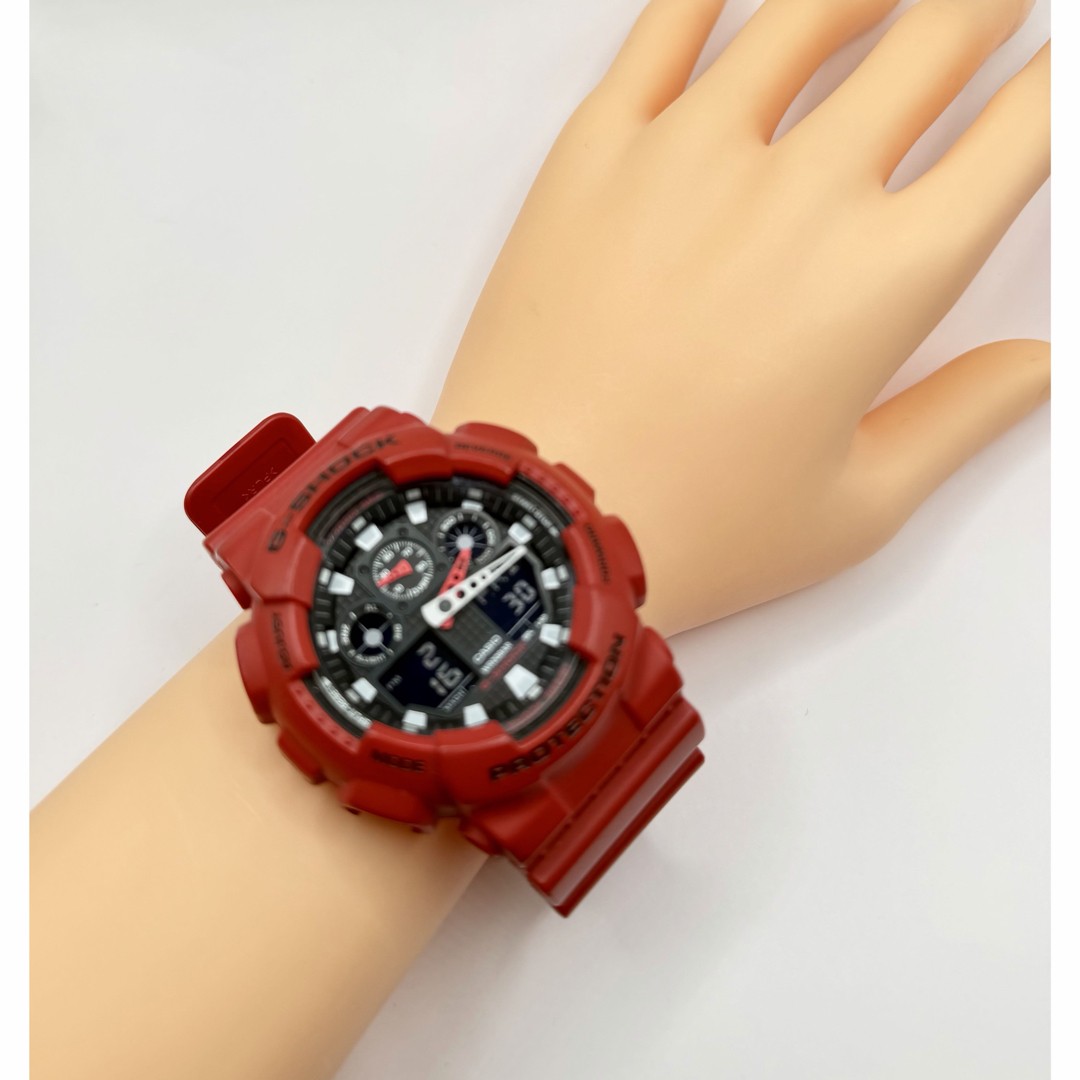 CASIO G SHOCK GA 100BQZ Digital Analog Dial