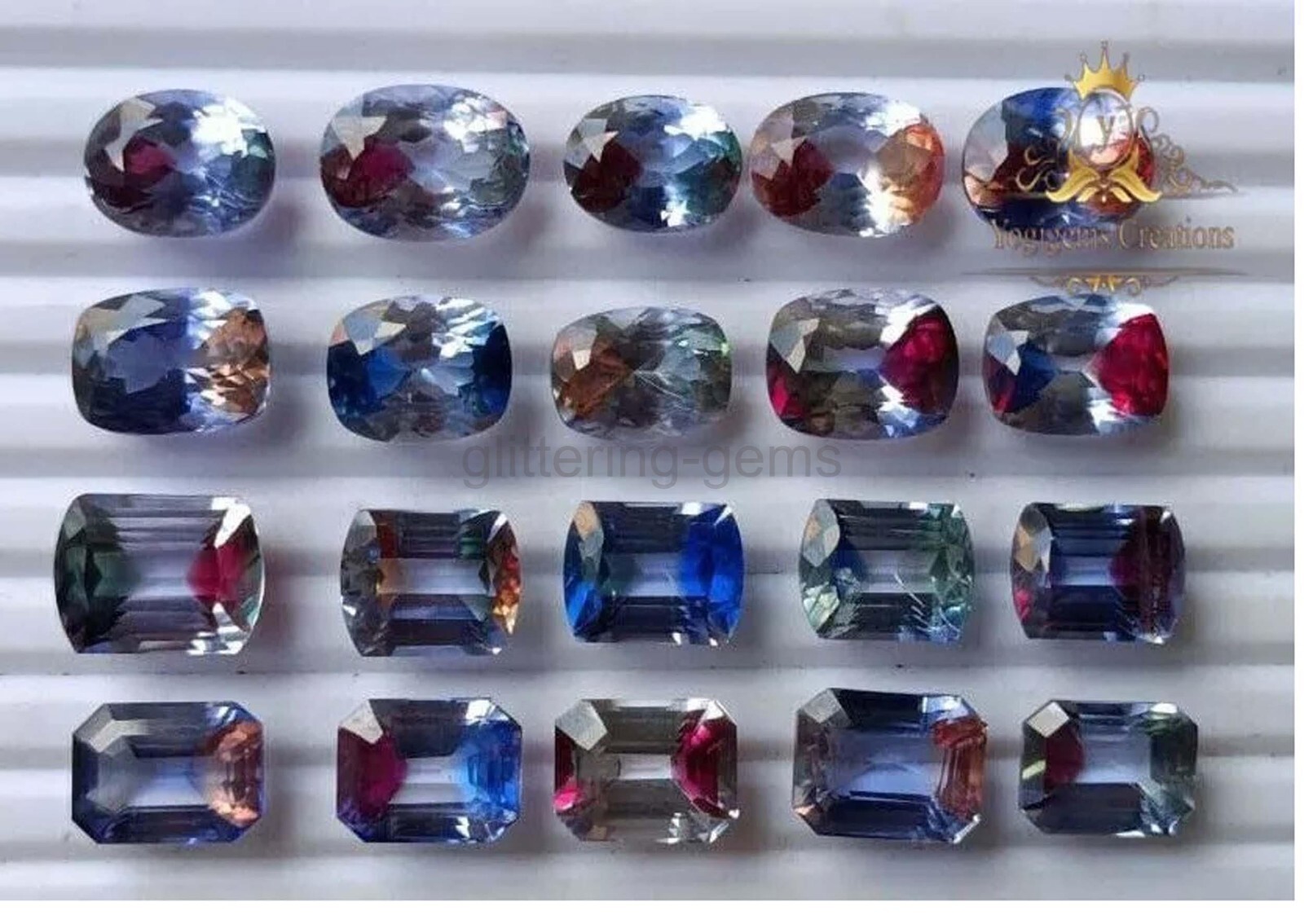 NATURAL BI-COLOR PITAMBARI SAPPHIRE MIX CUT 49CT LOT IGL LOOSE GEMSTONE 5AIW