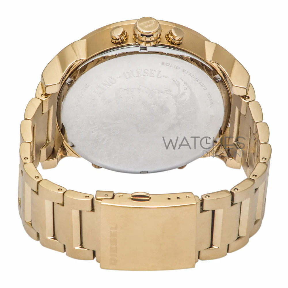 Diesel DZ7399 Mr. Daddy 2.0 Chronograph Gold Stainless Steel Watch 57mm