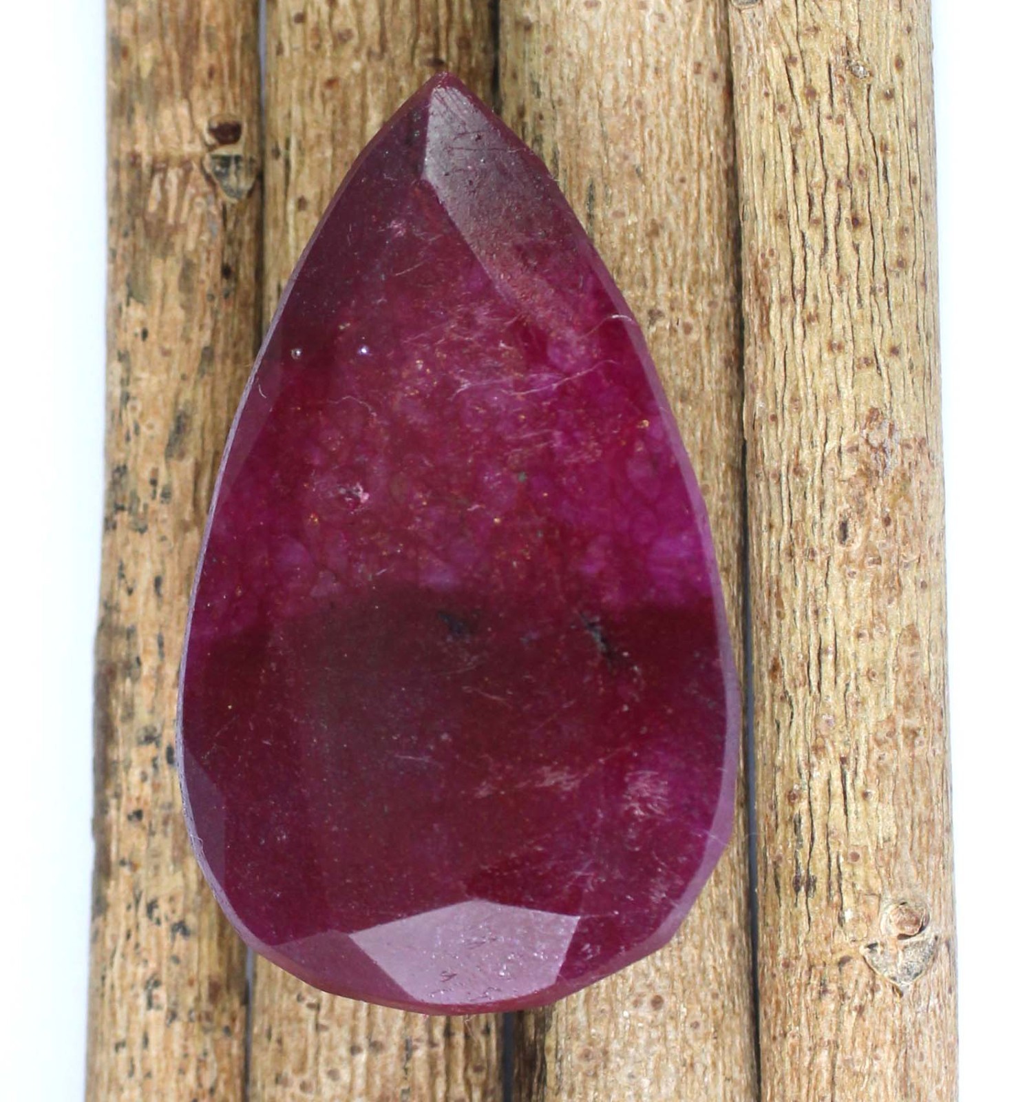247.55 Ct Natural African Red Ruby Pear Gemstone Investment Grade