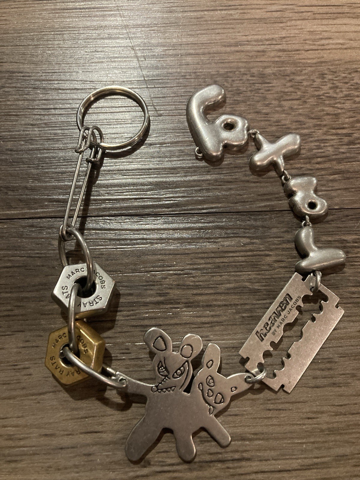 Marc Jacob’s Stray Rats Necklace Heaven Razor Blade Pendant 10.5” Partial