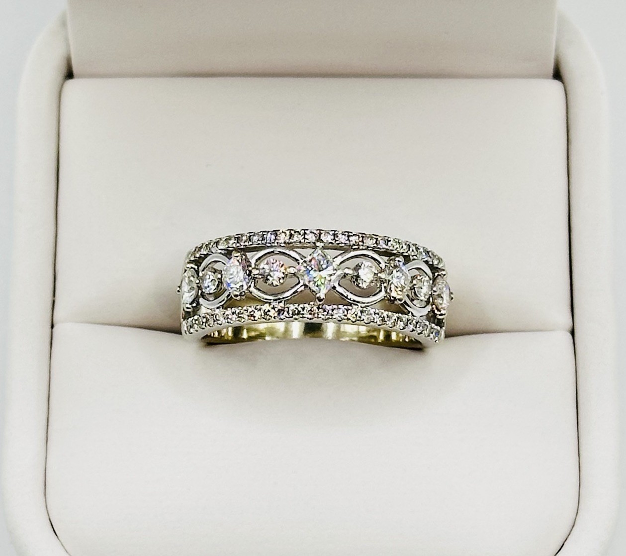 Kay’s The LEO First Light Natural Diamond Anniversary Band Ring 14k White Gold