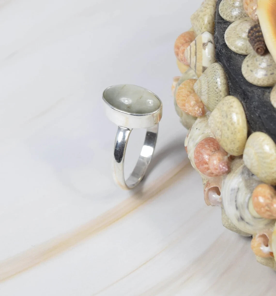 Cats Eye Gemstone Ring-925 Sterling Silver-Elegant Ring~Handmade Ring~Gift