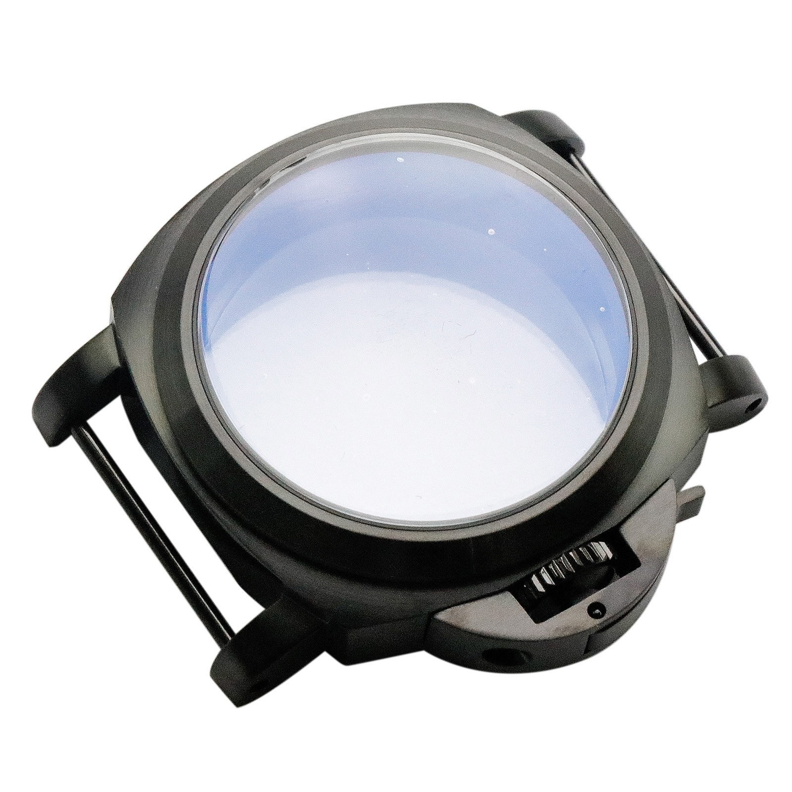 44mm Black Stainless Steel Brushed Case For ETA 6497 6498 Tianjin ST36 Movement