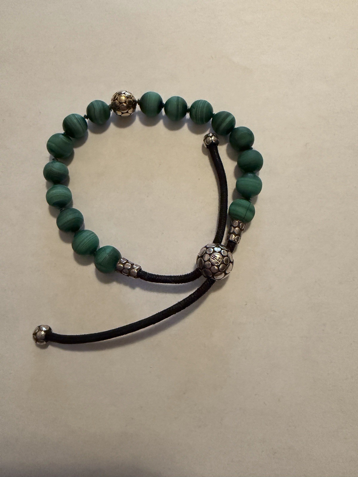 John Hardy Dot Gold And Silver Beads Bracelet Size M