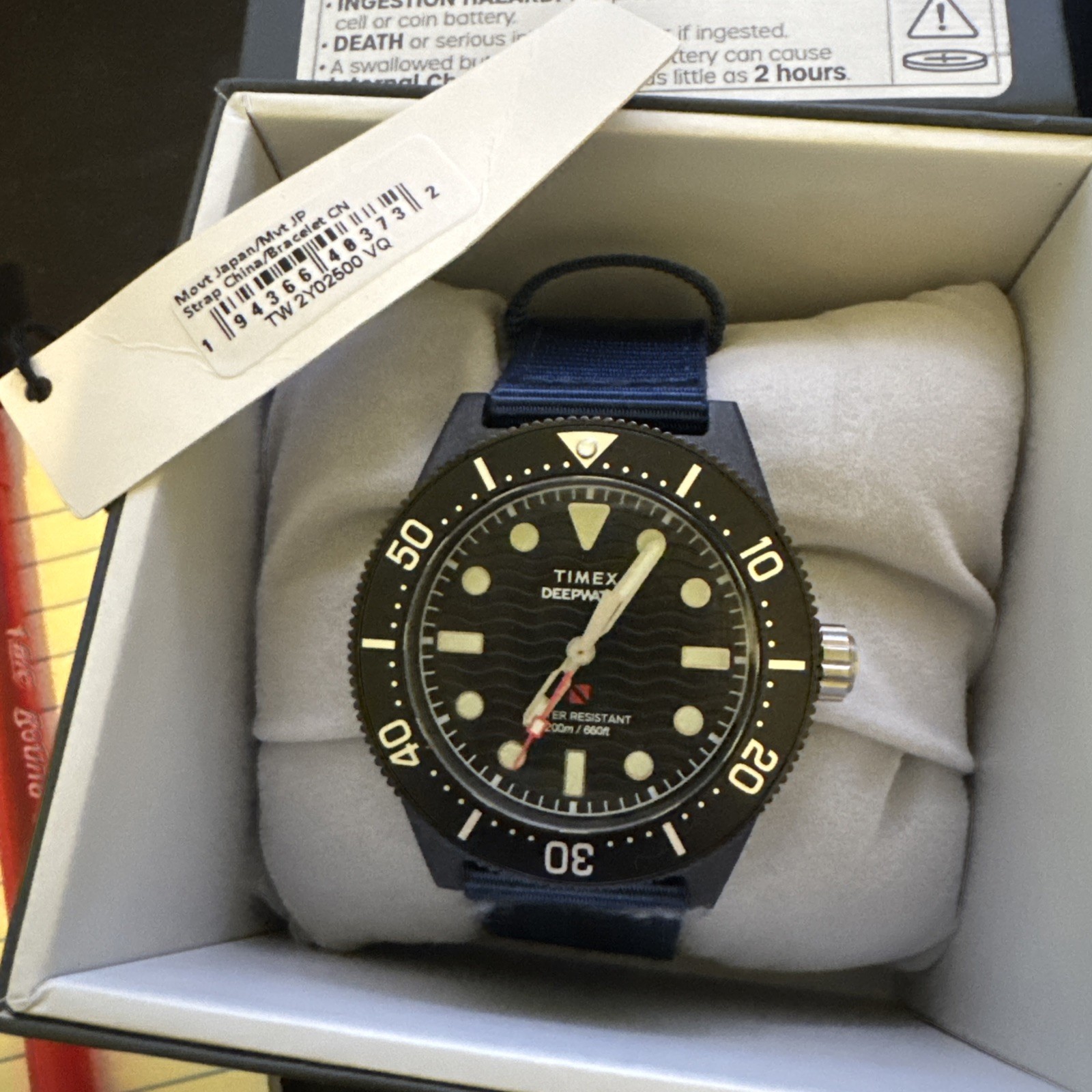Timex Blue Mens Analogue Watch Deep Water Reef TW2Y02500
