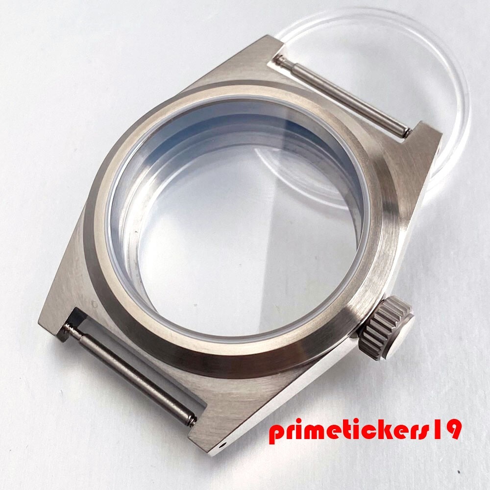 Fit NH35 NH36 NH38 AR Sapphire 20BAR 38mm Dive Watch Case Transparent Glass Back