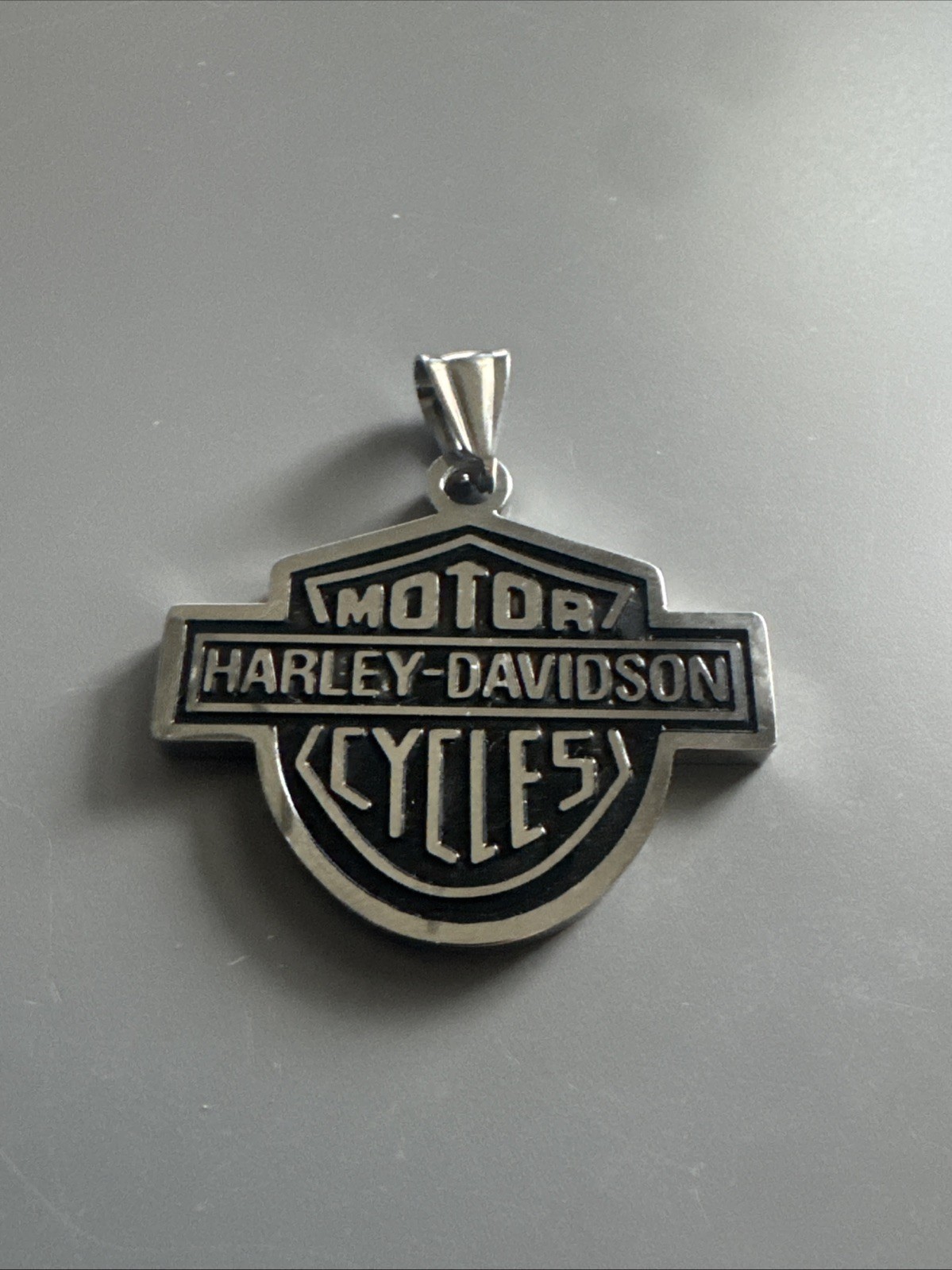 Harley Davidson Pendant Motorcycle Bike Cross 24 Inch Chain Stainless Steel