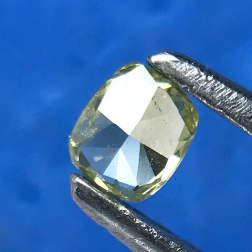 0.11CT 3 MM OVAL CUT DIAMOND ROSECUT DIAMOND YELLOW NATURAL LOOSE DIAMOND