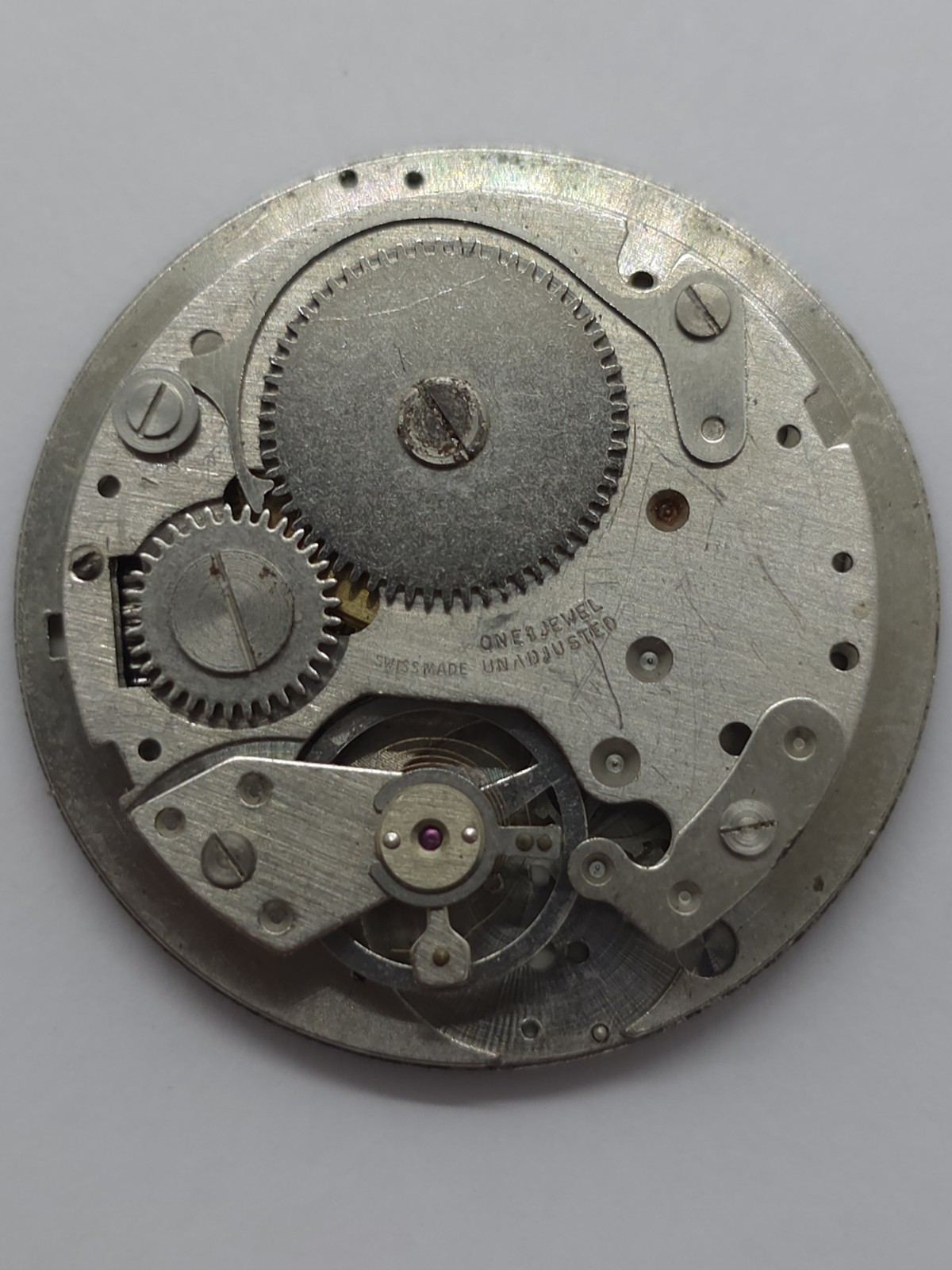 Vintage Josmar De Luxe Watch Movement Cal. BFG 866 Perfect Dial Main Spring