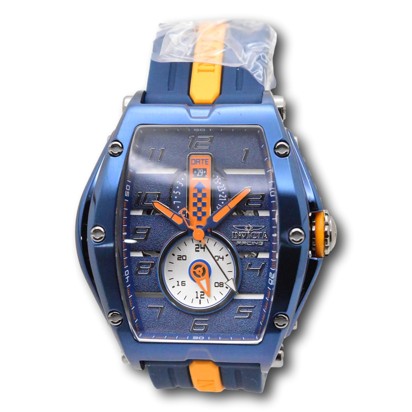 Invicta S1 Rally Diablo Racing RPM Men’s 50mm Blue & Orange Quartz Watch 47388
