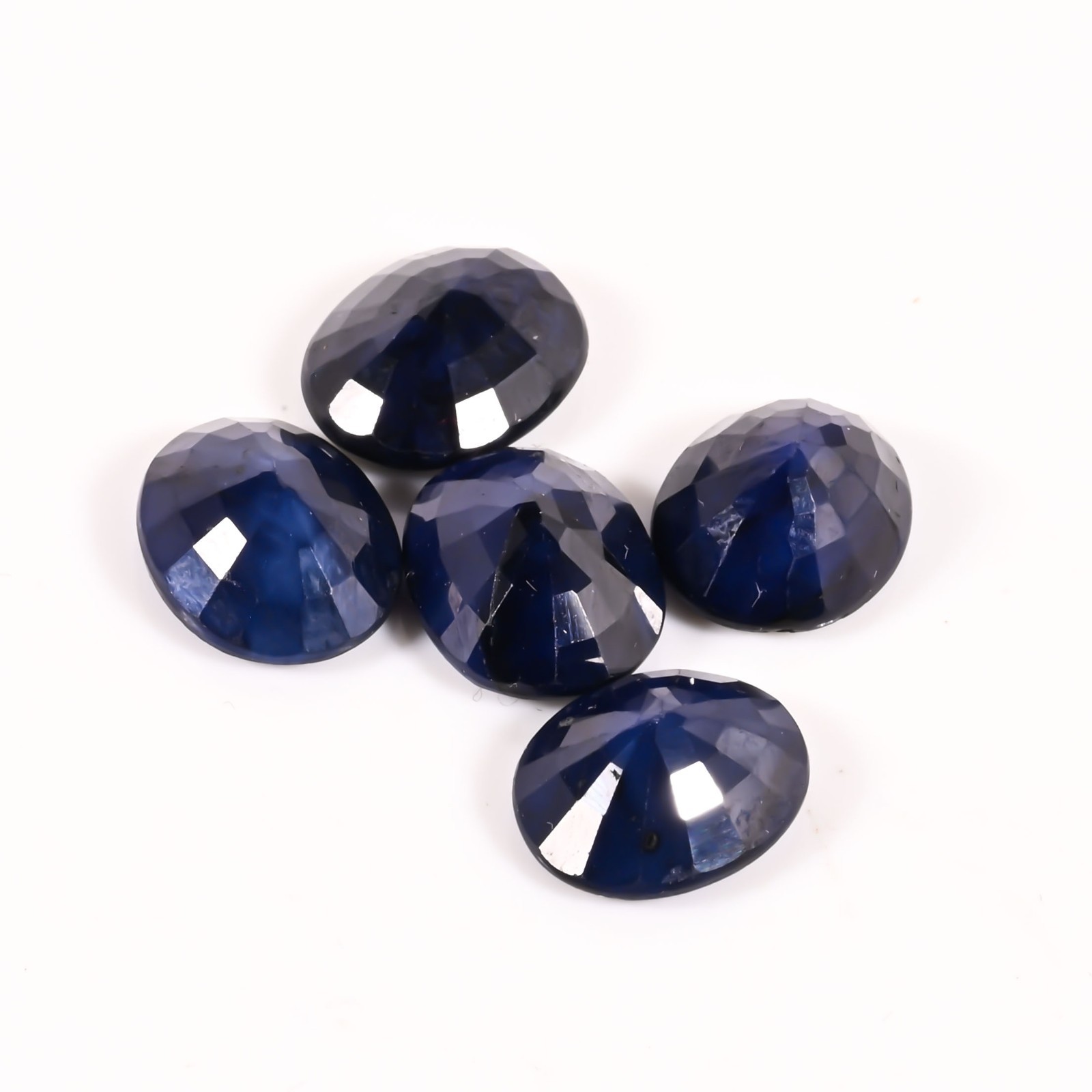 20.95Ct Natural Diffused Blue Sapphire Oval Cut Gemstone Lot 11×9.5MM Loose Ston