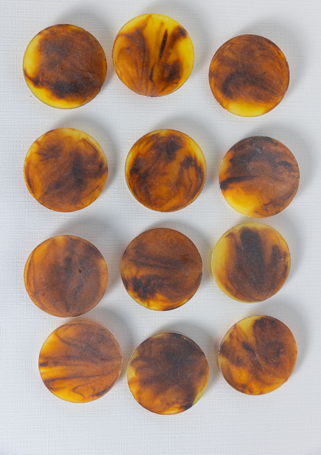 12 VINTAGE New Astrology Birth Signs of Zodiac 44.2 mm Molded Cabochons Cameo