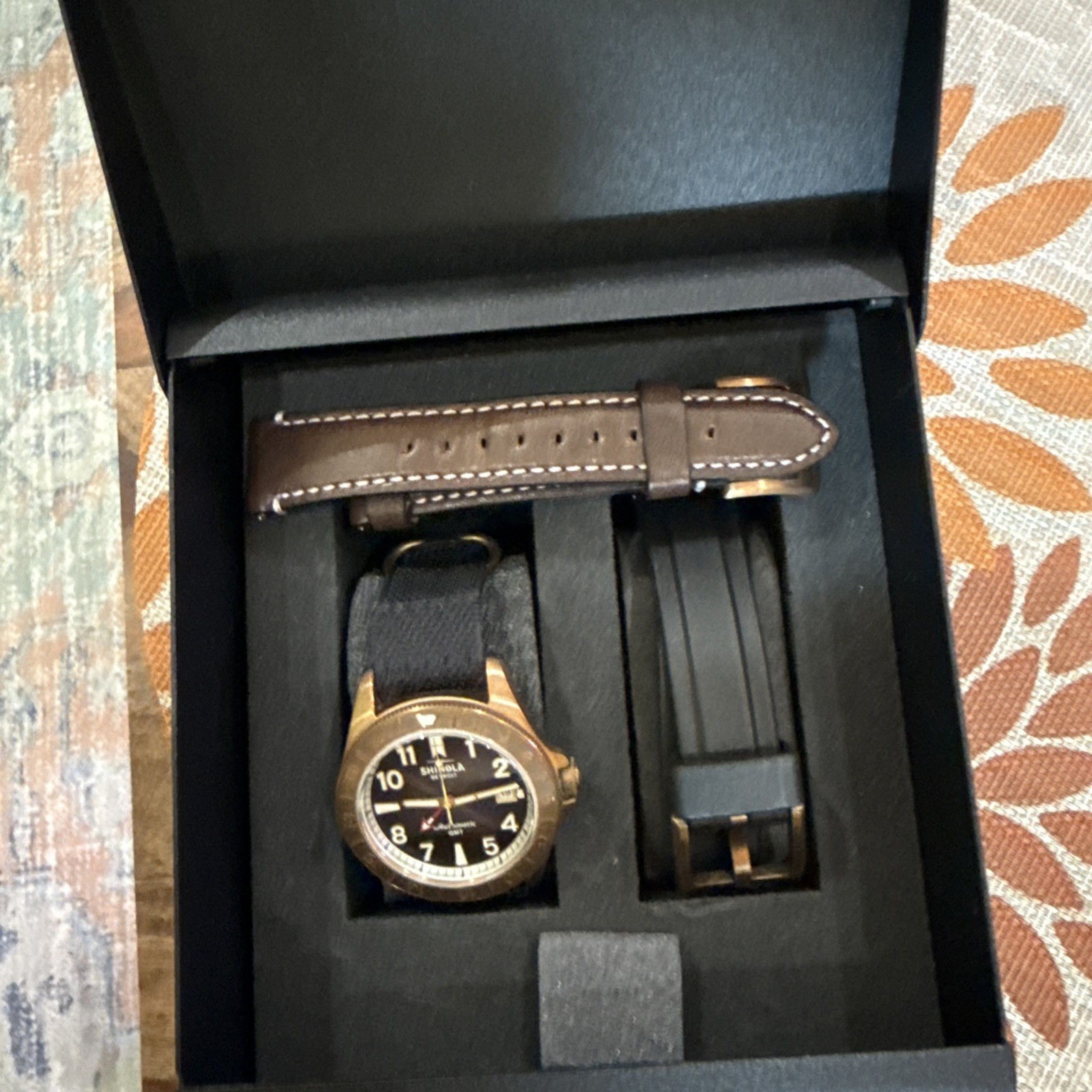 Shinola Bronze Monster GMT – Excellent w/ extra straps