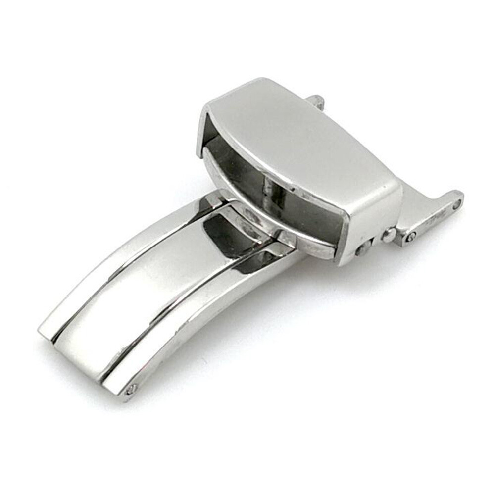 Stainless Steel Flip Lock Butterfly Deployment Clasp Watch Deployant Buckle