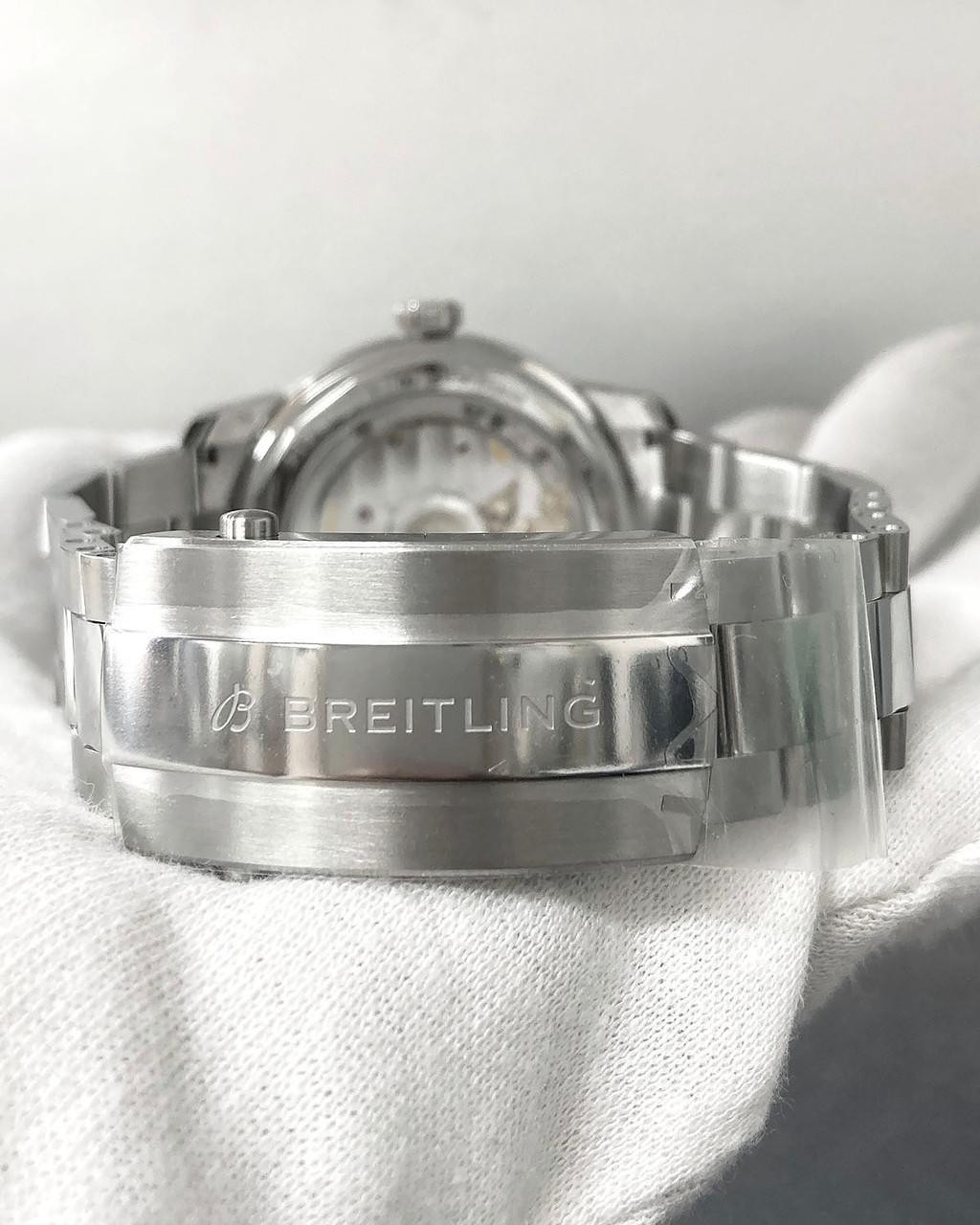 BREITLING Top Time B31 Automatic 38mm Green Dial SS Men’s Watch AB3113171L1A1