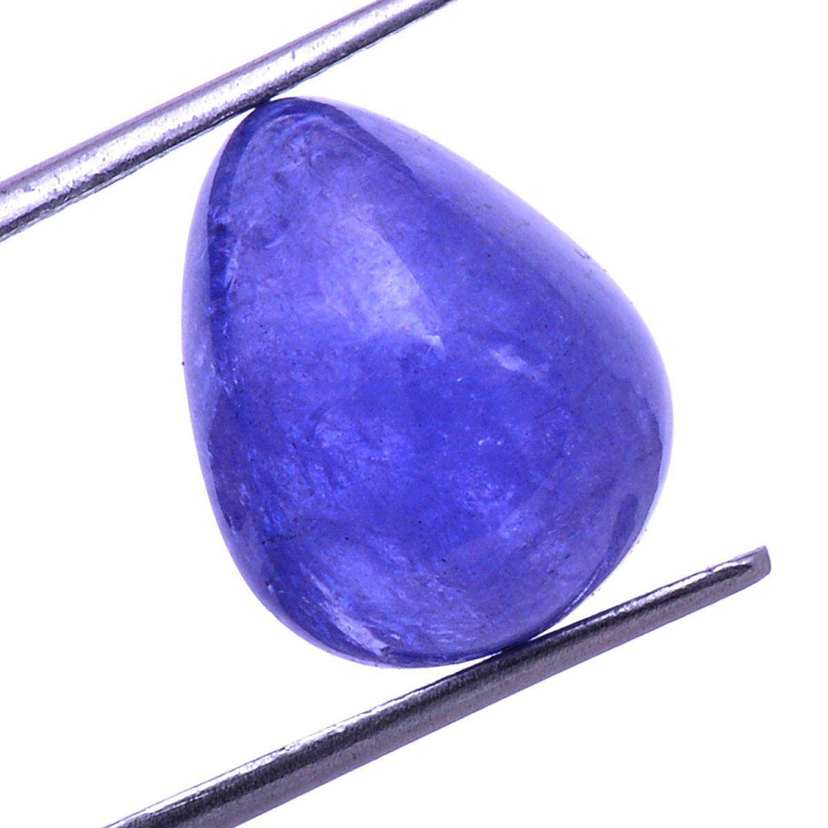 13.90 Cts Certified Natural Tanzanite Untreated Pear Cabochon 15mm*12mm Gemstone