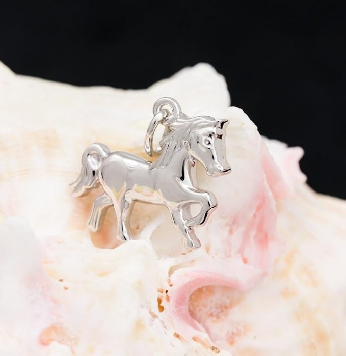 925 Silver Pendant Horse High Polished for Men and Women