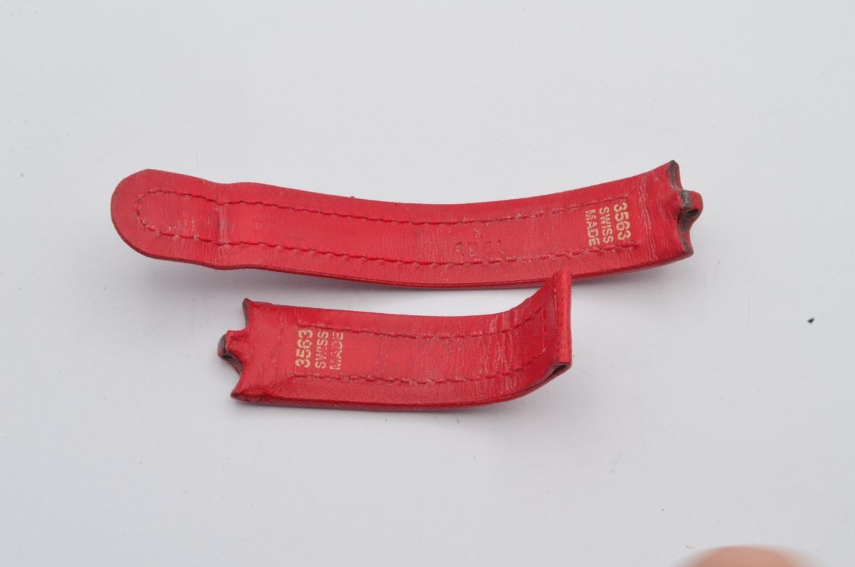 Ebel Sportwave Herren Leder Armband 19Mm Für Faltschließe Rot