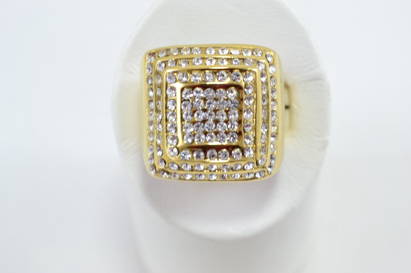 Big Man’s 14K GOLD FINISH Tone CZ RING SIZE (7-12)