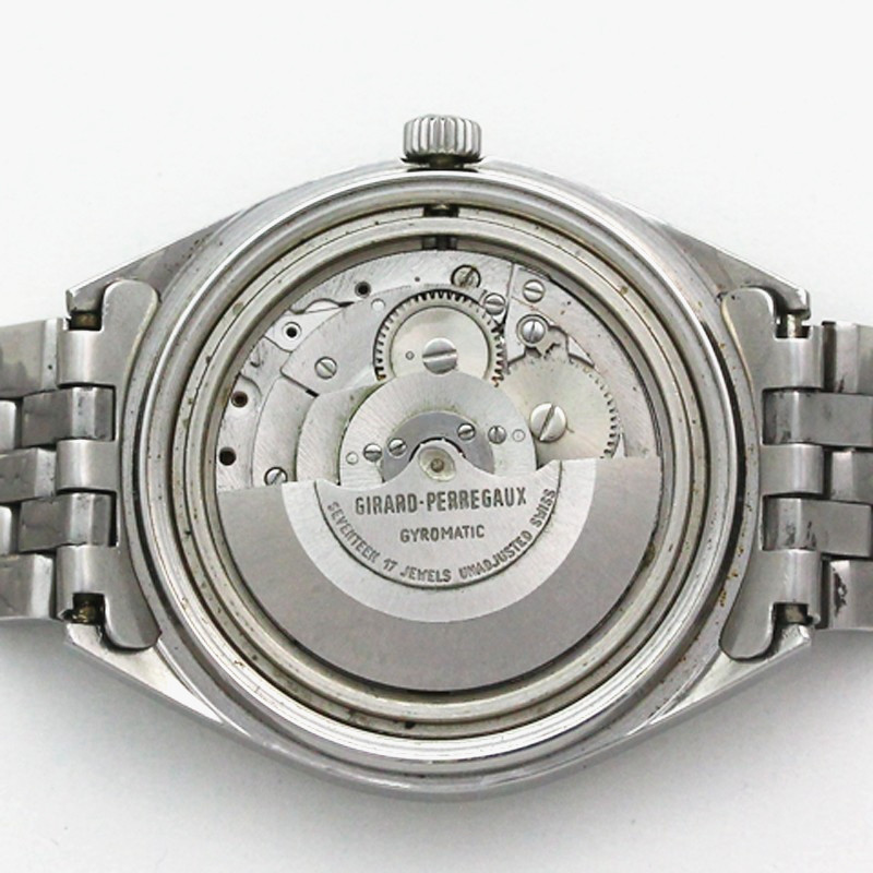 Girard Perregaux Gyromatic Automatic Date 37mm Steel Unique Dial Watch 1960’s