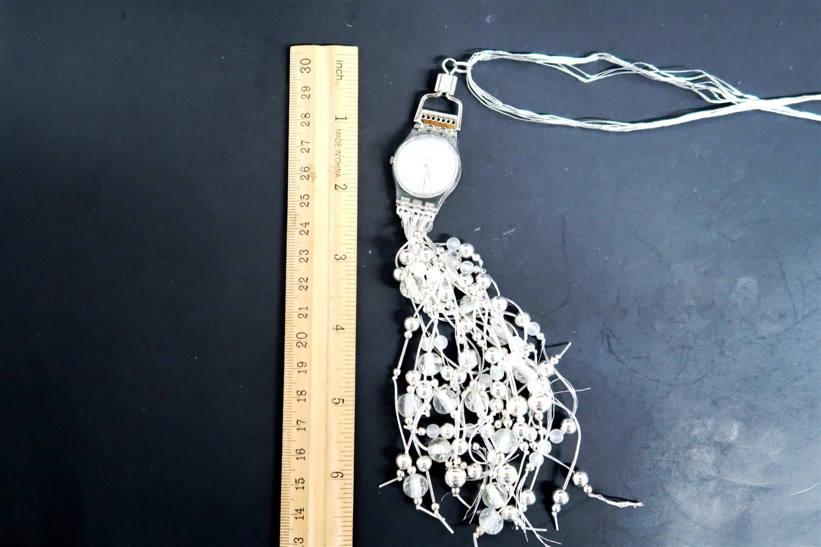 NEW Swatch Necklace Watch SPARKLING NIGHT LZ106 by Léonie Cocquio # 5010 / 16999