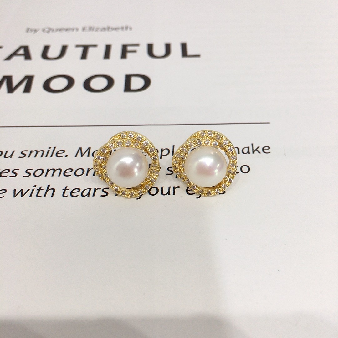 Pearl earrings , Silver Earrings , handmade earrings for women, AAAAA quality