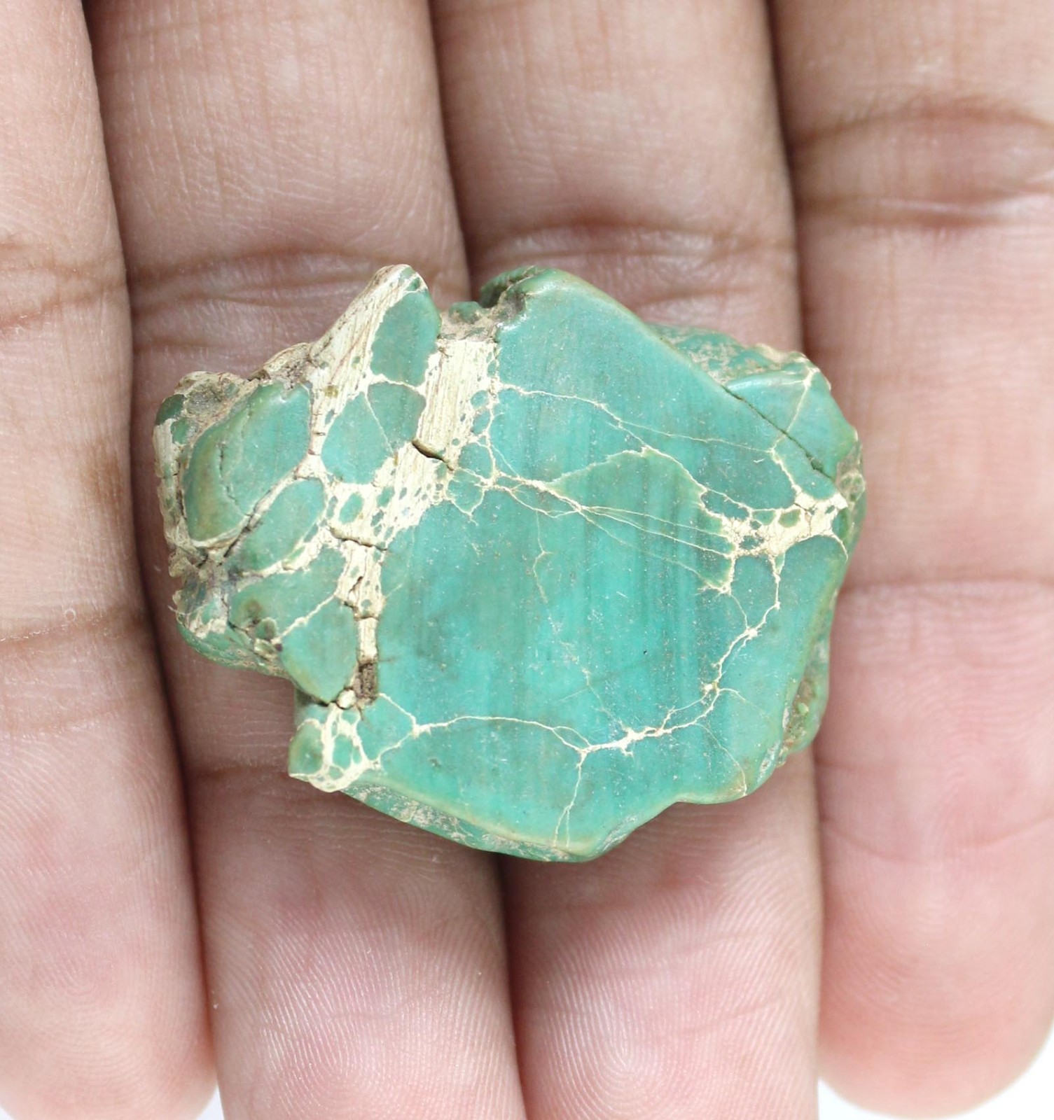 Blue Ridge Turquoise 46.35 Ct Natural Sleeping Beauty Gemstone Slab Rough T40587