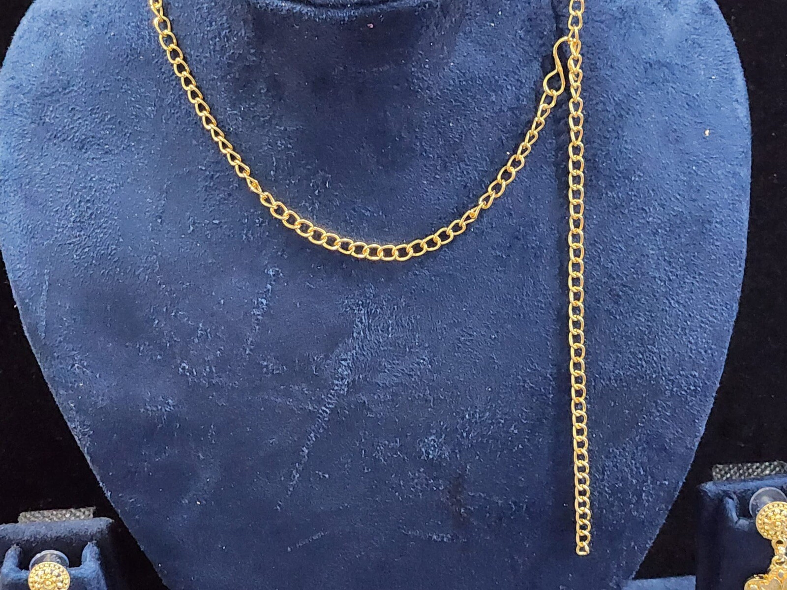 NECKLACE IN 2GRAM GOLD HIGH POLISH STUNNING & EXCLUSIVE LIKE GOLD REPLICA/UK