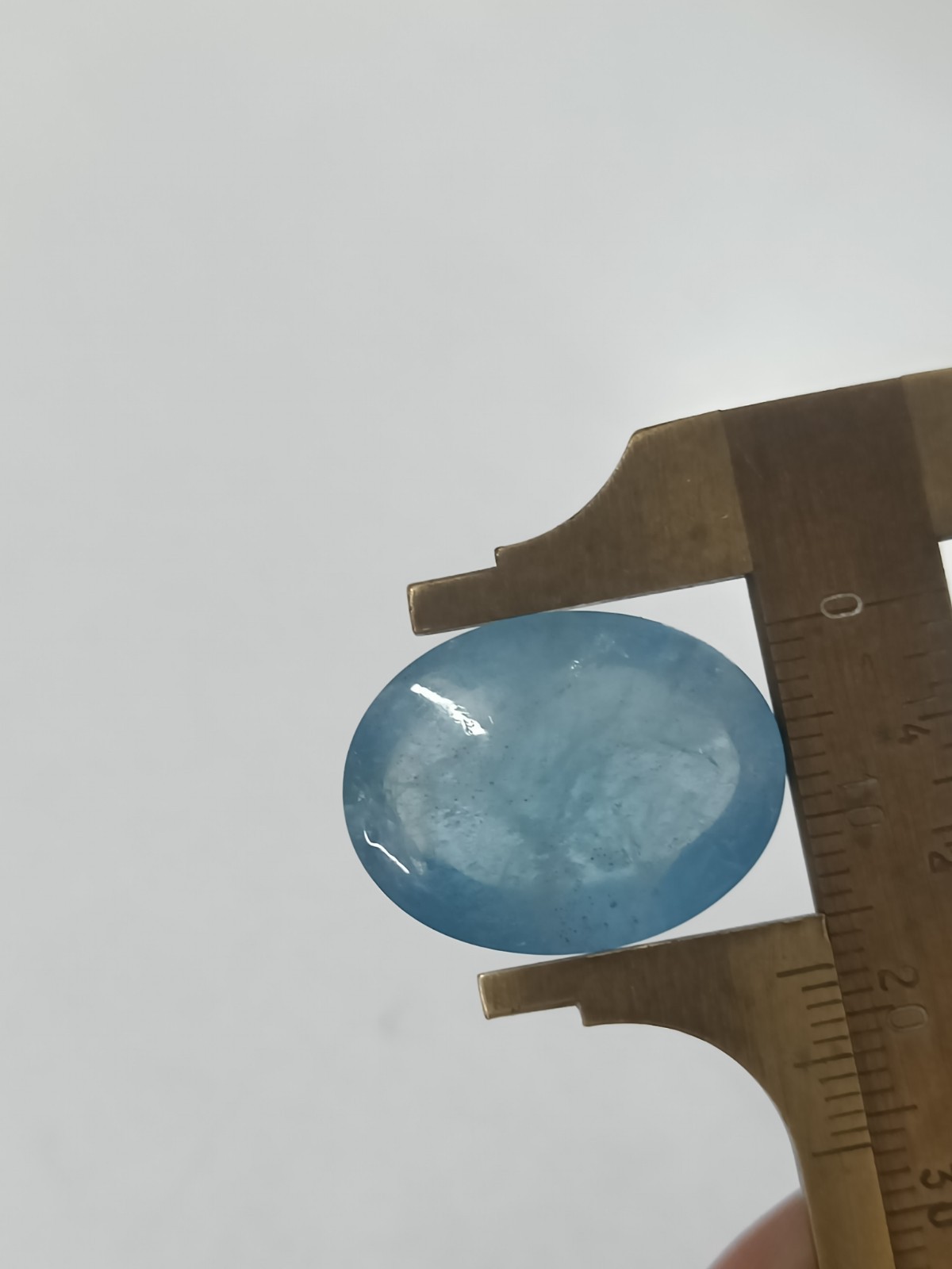 Aquamarine Dark Blue Color Oval Cab 17.5 x 22.5 x 9 MM 24 Ct Natural Gemstone