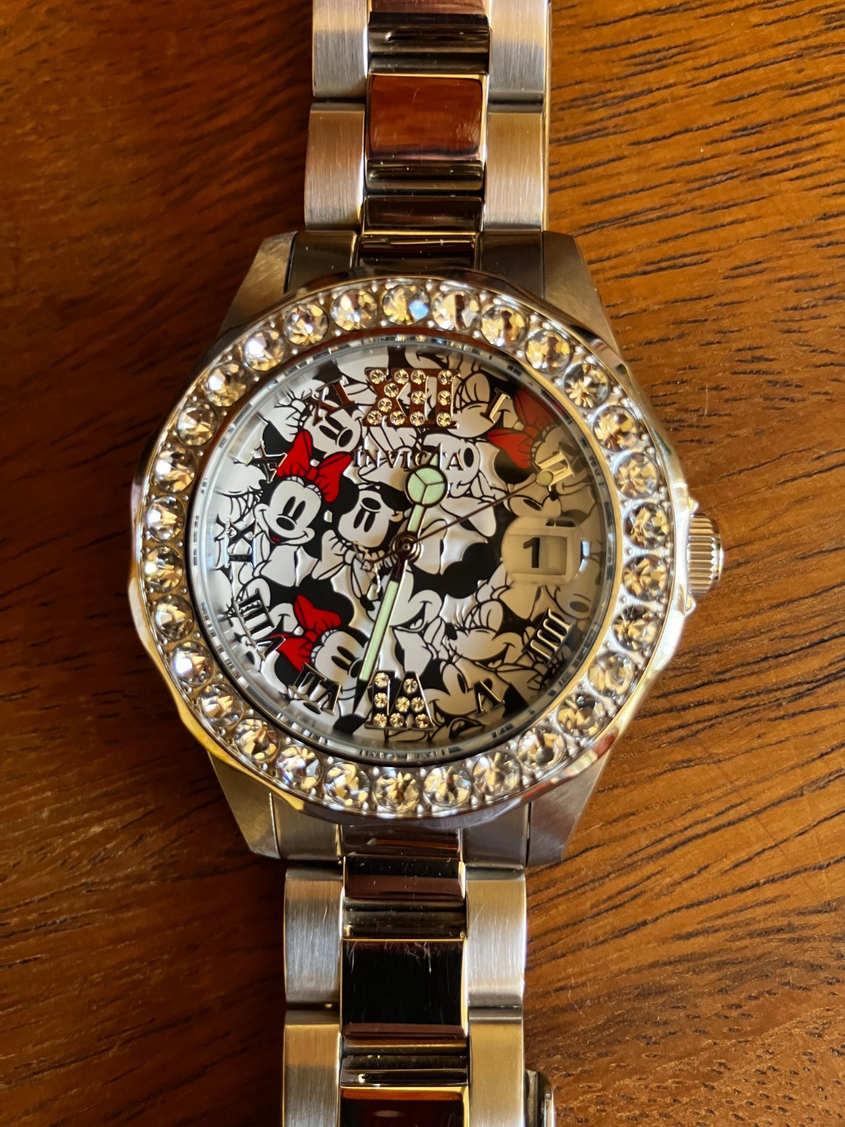 Invicta Ltd Edition Disney Crystal Mickey and Minnie 38mm Watch (#073/2000)
