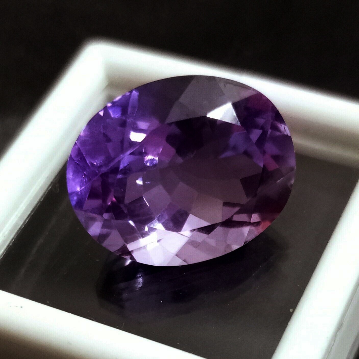 Wonderful Amethyst Size 12-14 Ct EGL Certified Natural Oval Cut Loose Gemstone