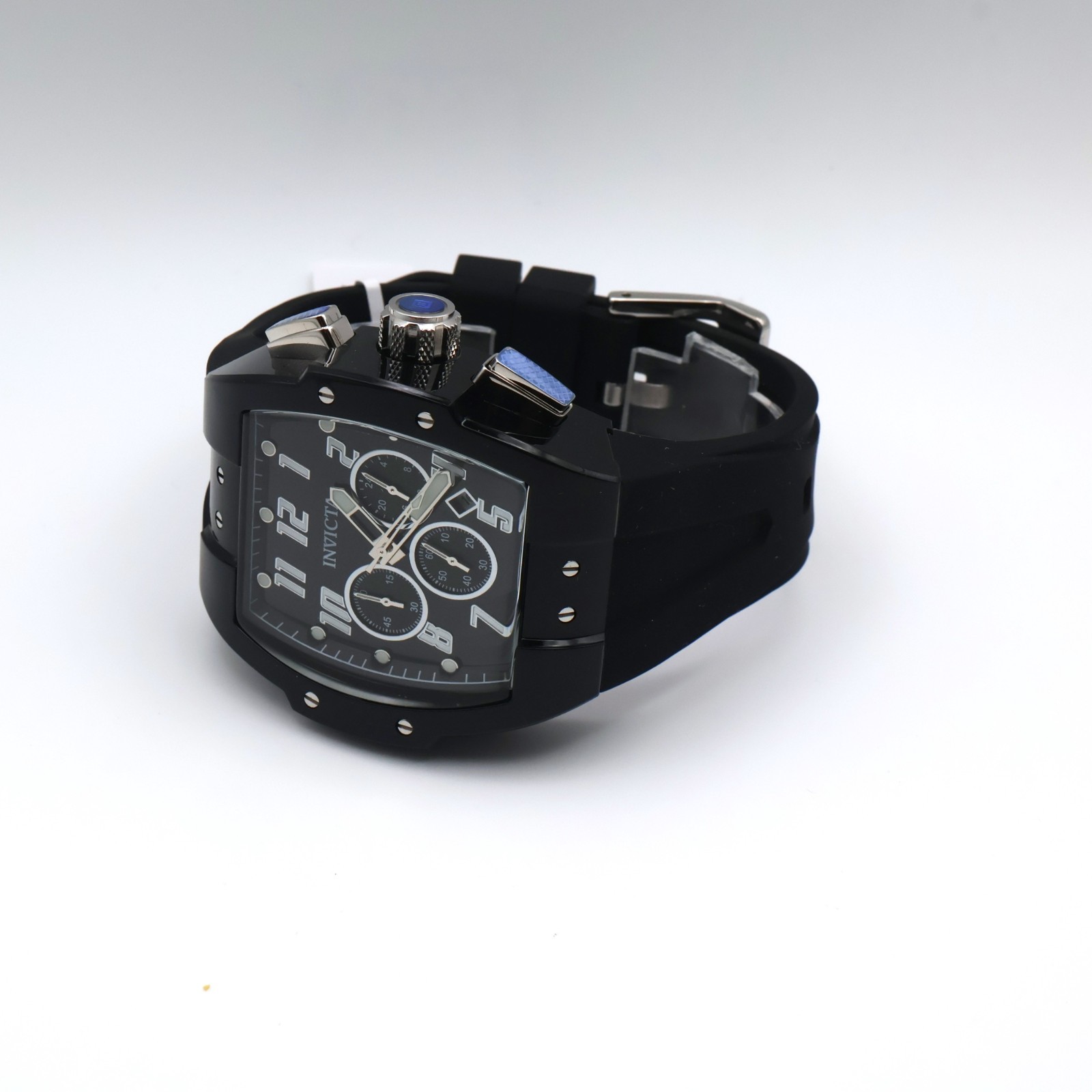 Invicta S1 Rally Black Smoke Men’s 47mm Clear Case Chronograph Watch 45480