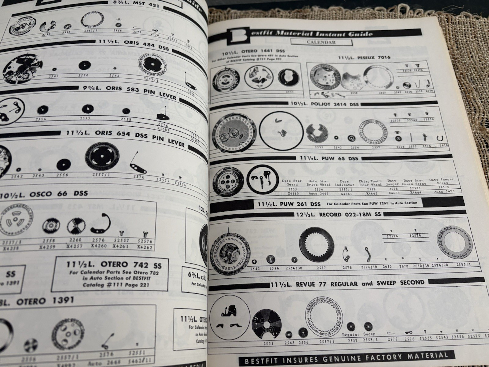 Best Fit 111 & 111A Encyclopedia of Watch Material, 1979 Parts 1 And 2