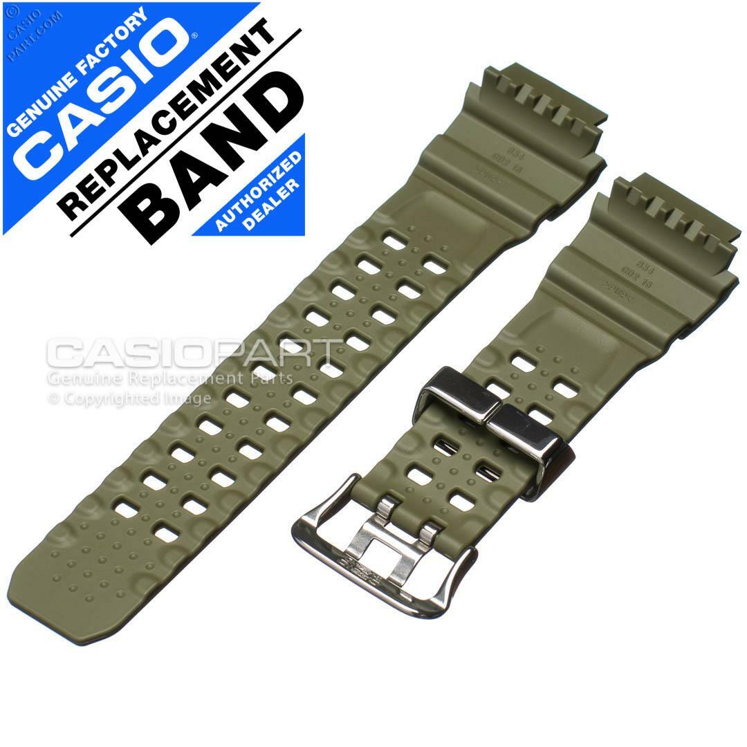 Genuine Casio Green Watch Band Strap w/ Metal Keeper G-Shock Rangeman GW-9400-3