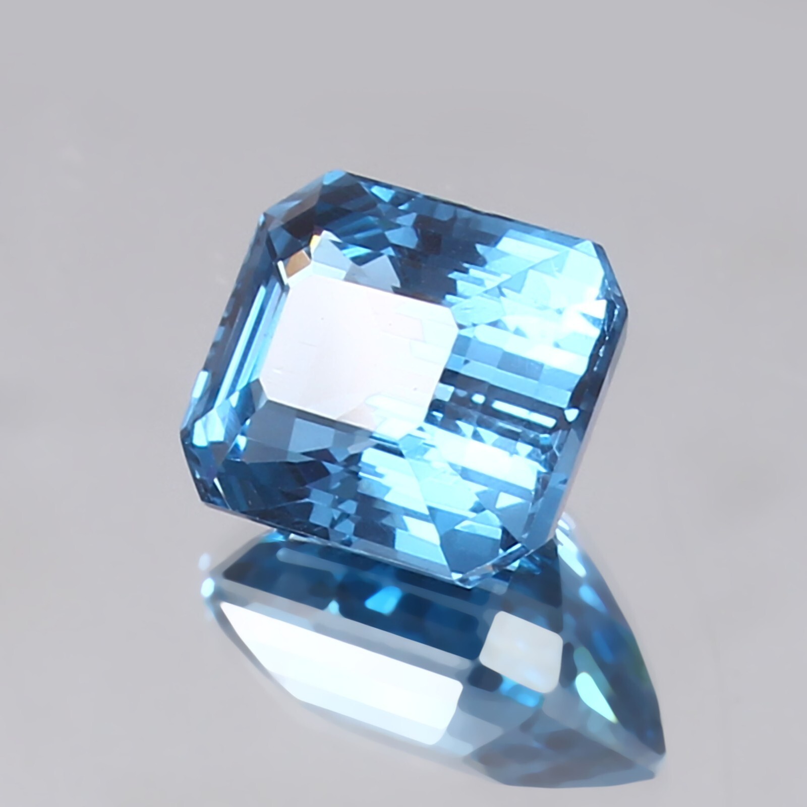 Extra Fine Natural Santa Maria Aquamarine Loose Radiant Cut Gemstone 14×10 MM