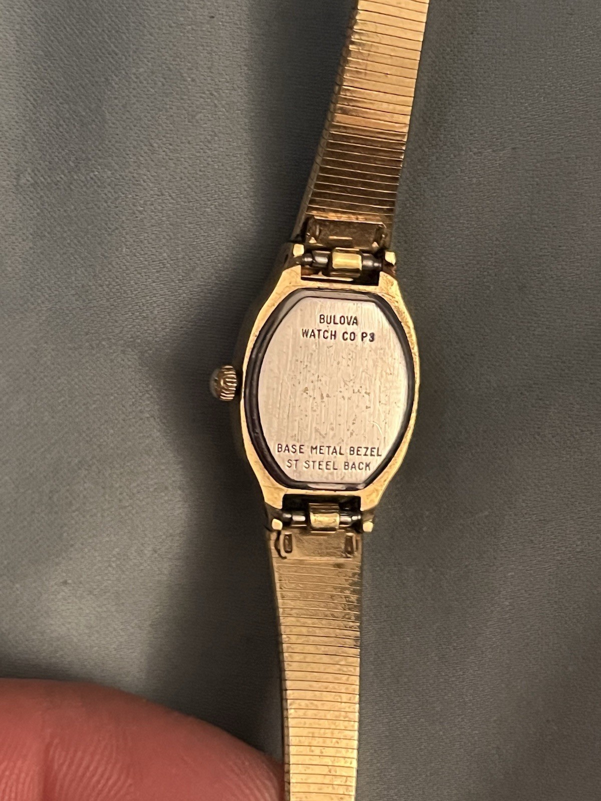 Vintage 1983 Bulova Ladies Gold Tone Goddess Of Time Watch Women’s