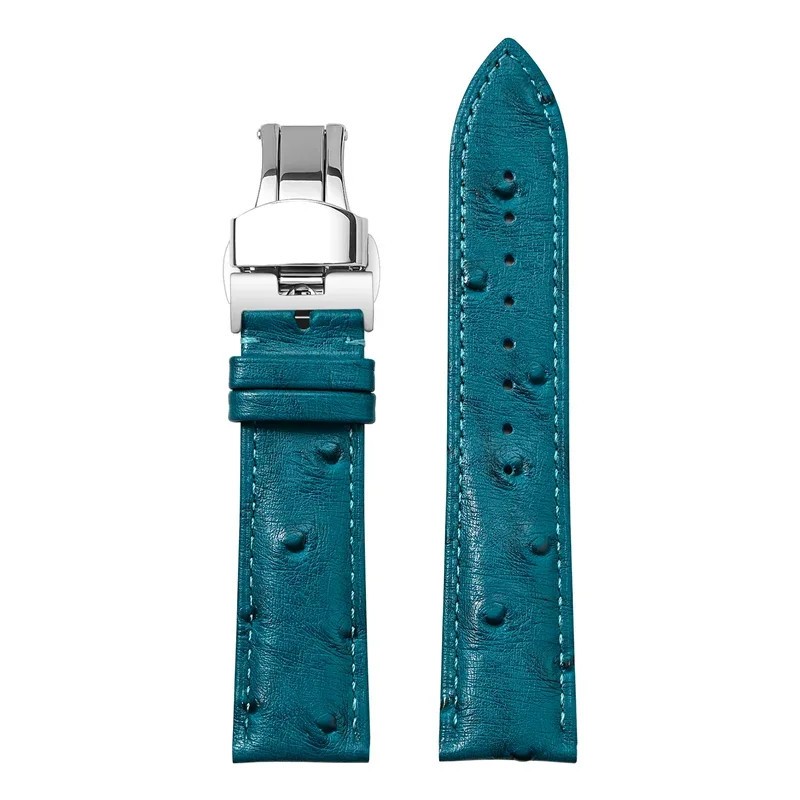 Genuine Cowhide Leather Strap Butterfly Buckle 18-22mm for Tissot 1853 Men Women
