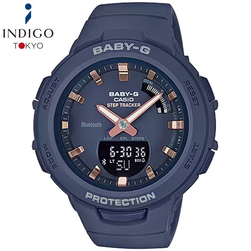 Casio Baby-G BSA-B100-2AJF Quartz Navy Dial 41.4mm Watch