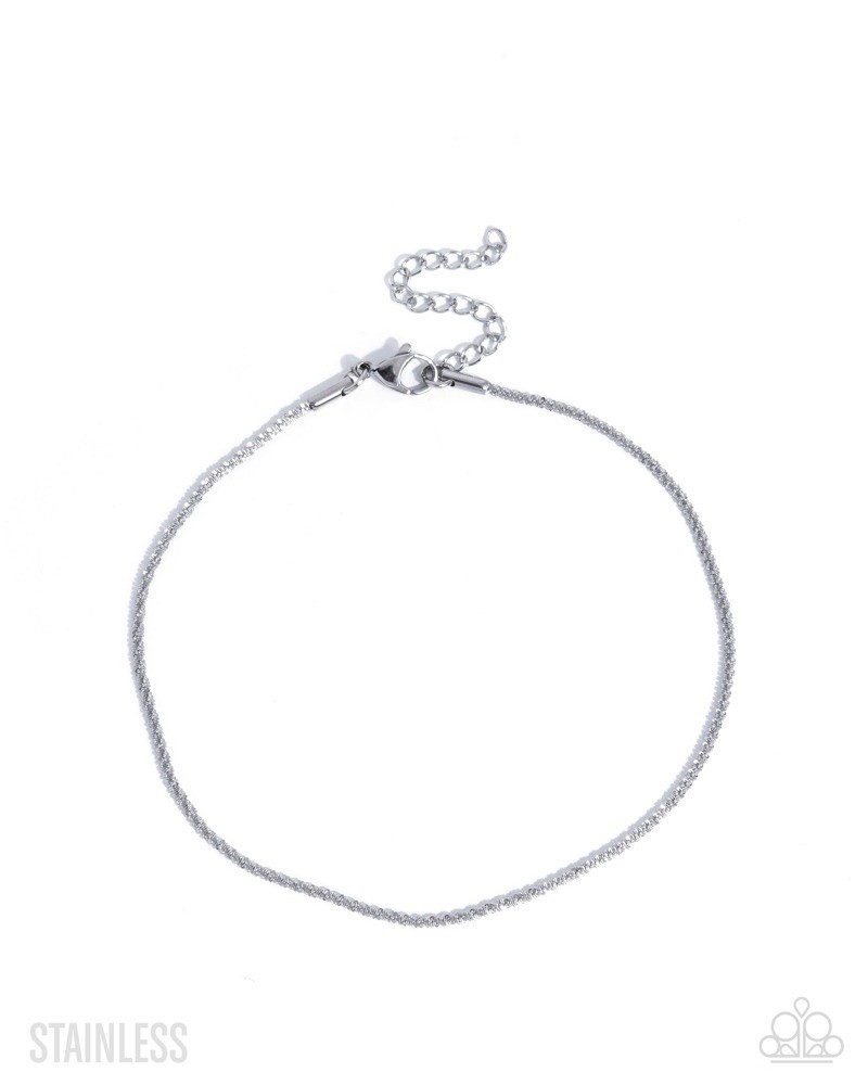 Legendary Leverage – Silver Paparazzi Anklet