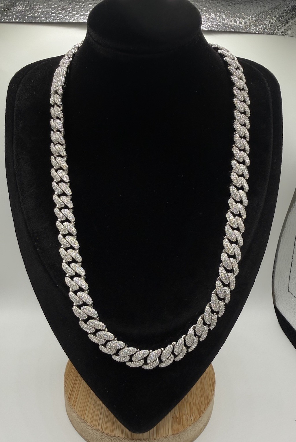 12.3mm VVS Moissanite Miami Cuban Link Chain – Solid 925 Sterling – 22” – 140g