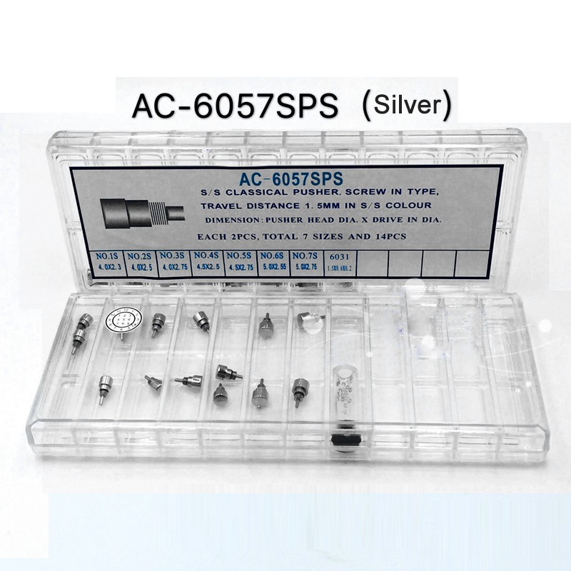 Screw‑In Type Watch Crown Chronograph Button Watch Pusher Accessory AC‑6057SPS