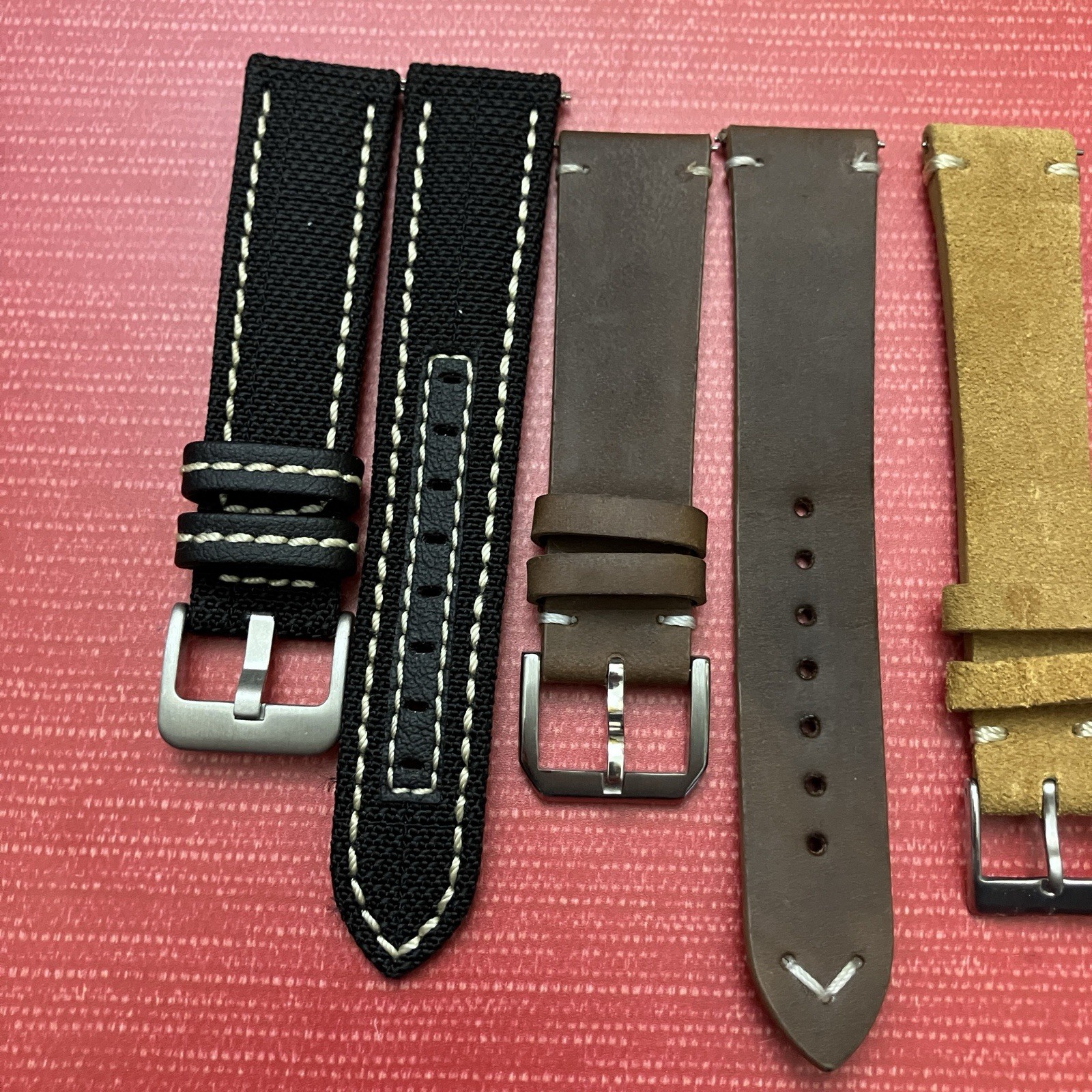 4 Pair Never Used High Quality Watch Straps Bands 20mm StrapsCo and More