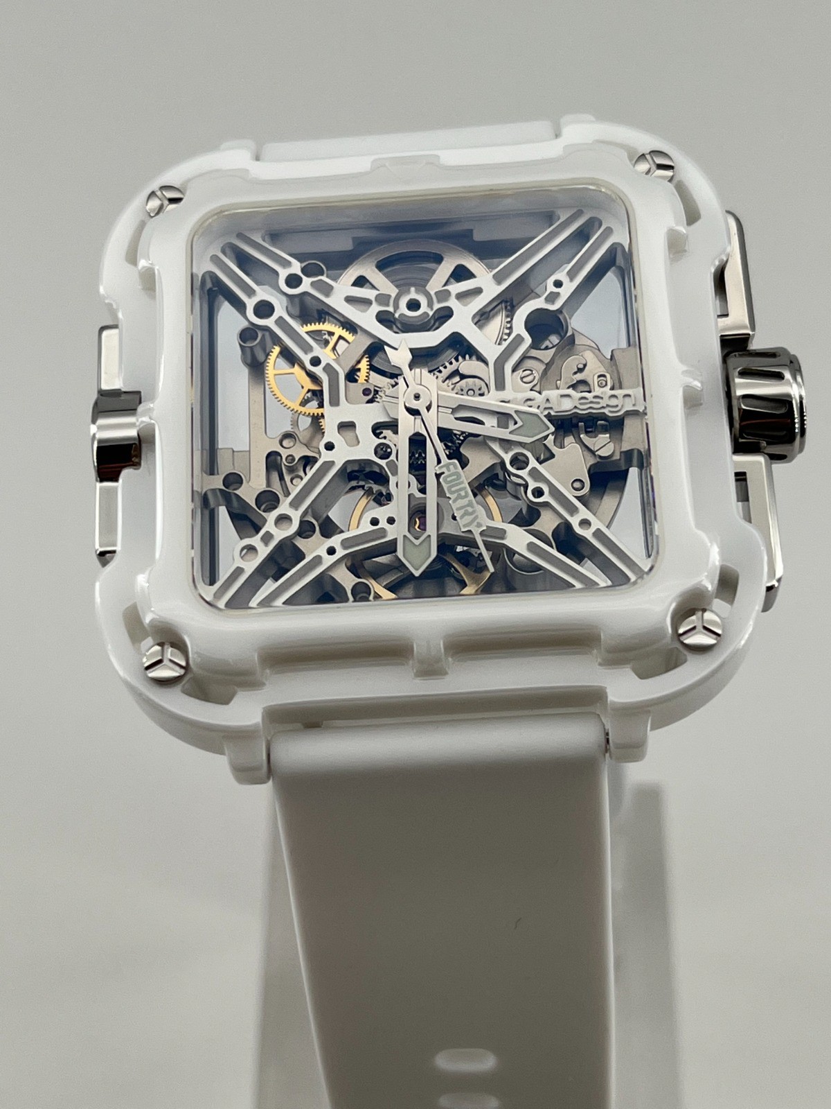 CIGA DESIGN X Series WHITE CERAMIC Mechanical Watch Machina BRAND NEW